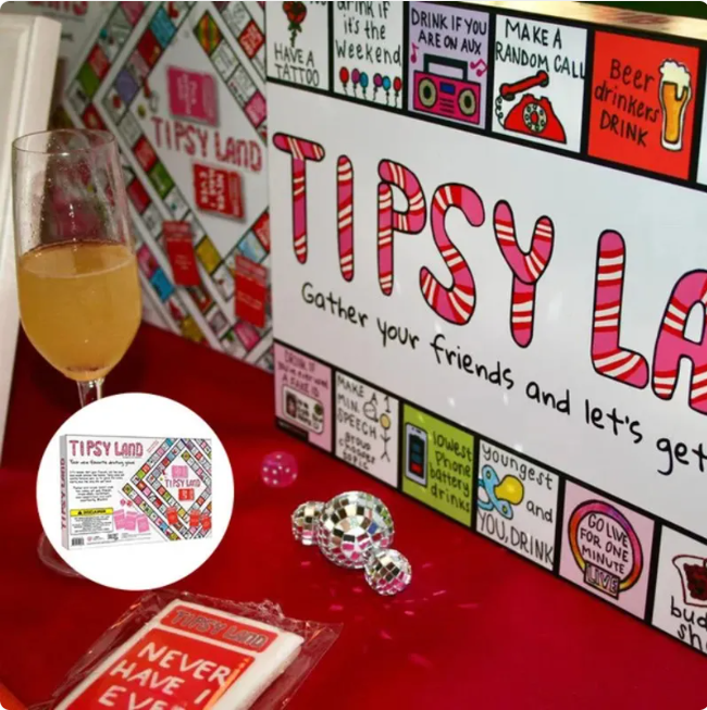 Tipsyland Drinking Party Board Game - Adult Party Game