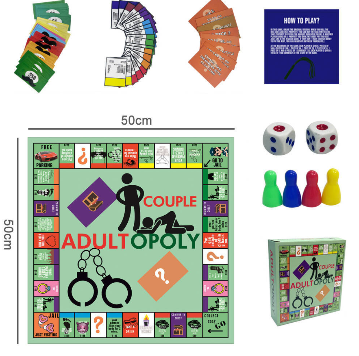 Couples Monopoly Board Game