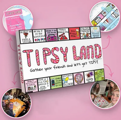 Tipsyland Drinking Party Board Game - Adult Party Game