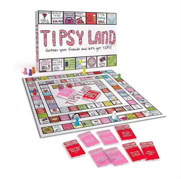 Tipsyland Drinking Party Board Game - Adult Party Game